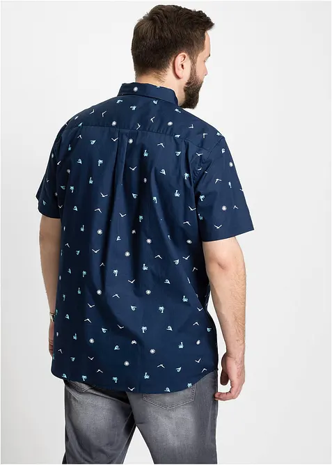 Camicia a maniche corte in puro cotone, bonprix