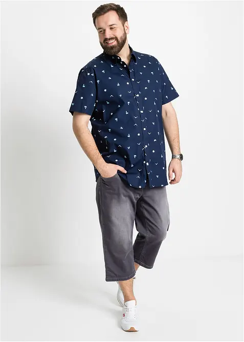 Camicia a maniche corte in puro cotone, bonprix