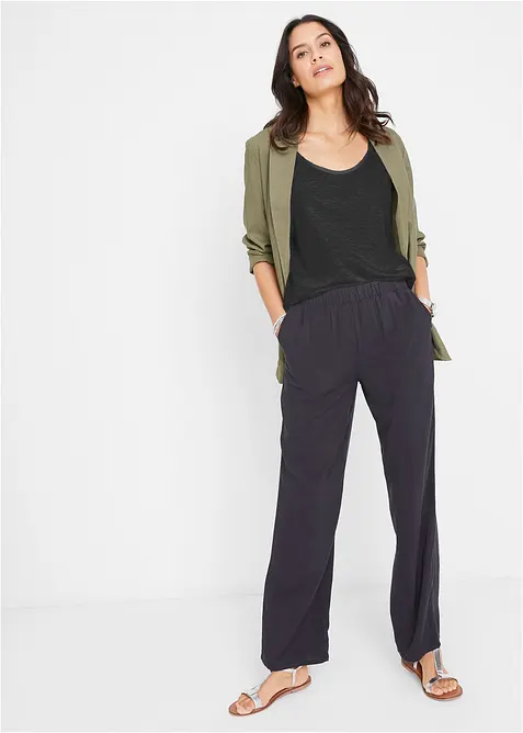 Top di cotone con nodi, bonprix