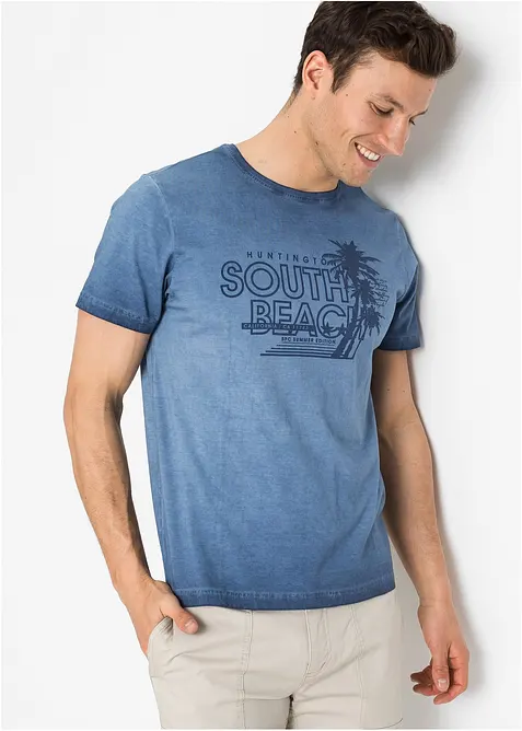 T-shirt in puro cotone biologico effetto lavato, bonprix