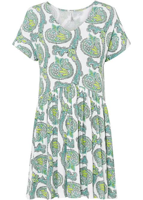 Abito in maglina di misto viscosa e elastan fluente, bonprix