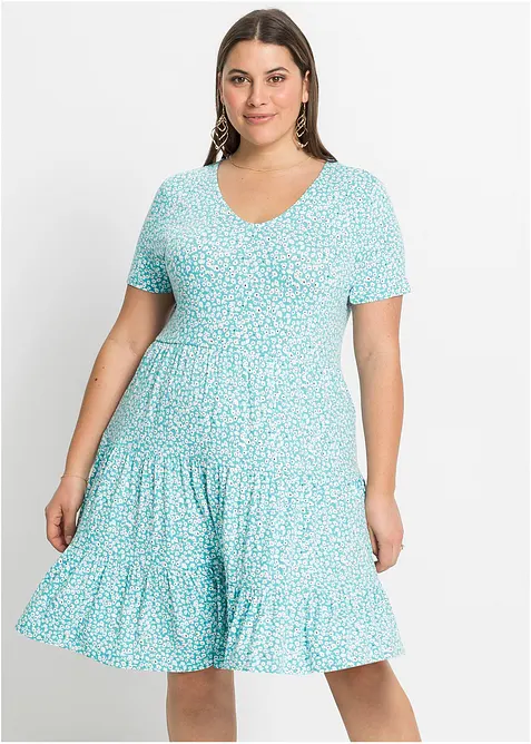 Abito in jersey di misto viscosa, bonprix