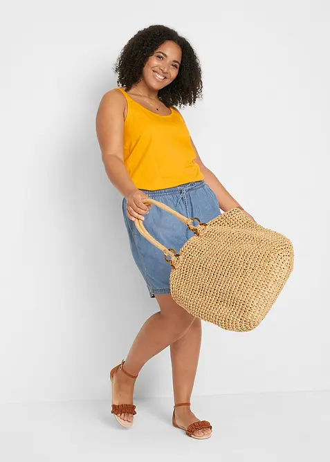 Top lungo con cotone biologico (pacco da 2), bonprix