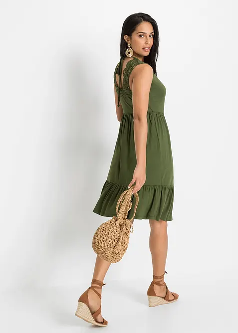 Abito in jersey di misto viscosa, bonprix