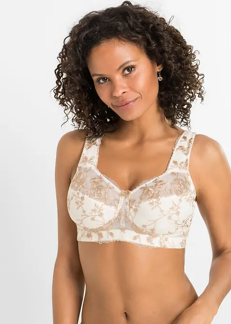 Reggiseno contenitivo senza ferretto con spalline imbottite, bonprix