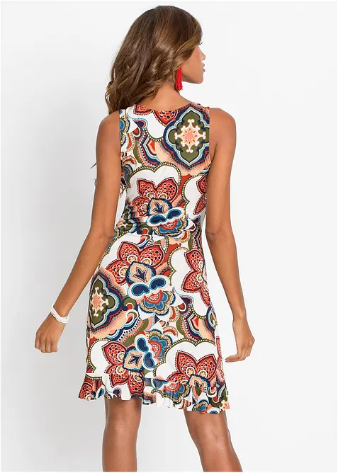 Miniabito con balza, bonprix