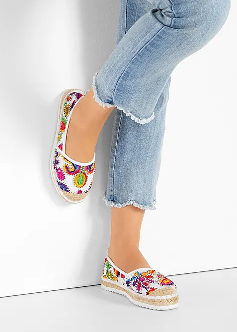 Espadrillas con ricami, bonprix