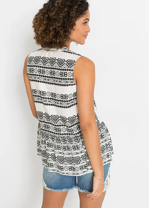 Top fantasia in morbida viscosa, bonprix