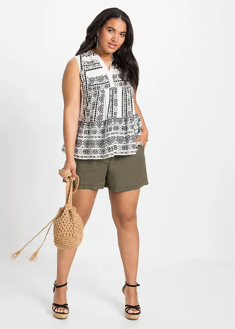 Top fantasia in morbida viscosa, bonprix