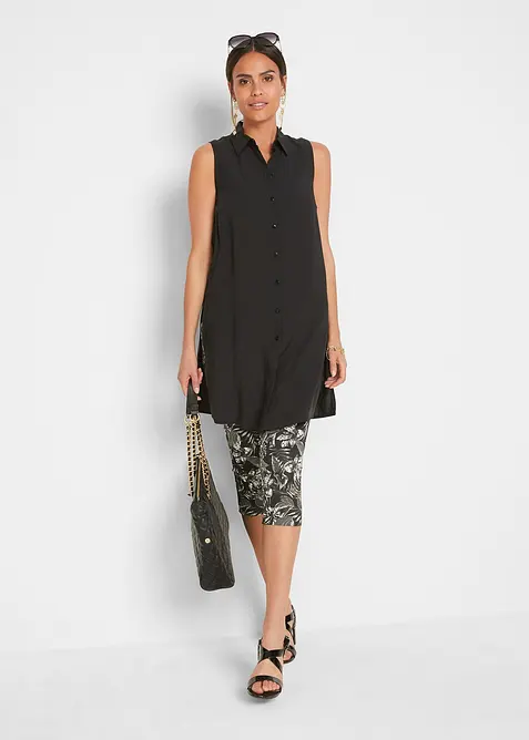 Leggings capri in misto cotone, bonprix