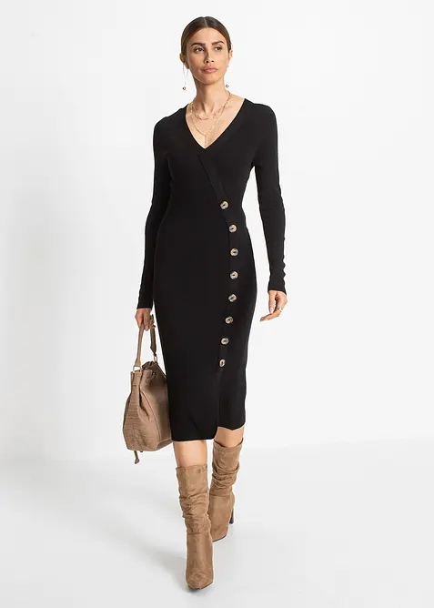 Abito in maglia misto viscosa, bonprix