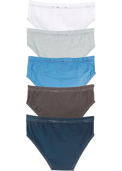 Slip con cotone biologico morbido (pacco da 5), bonprix