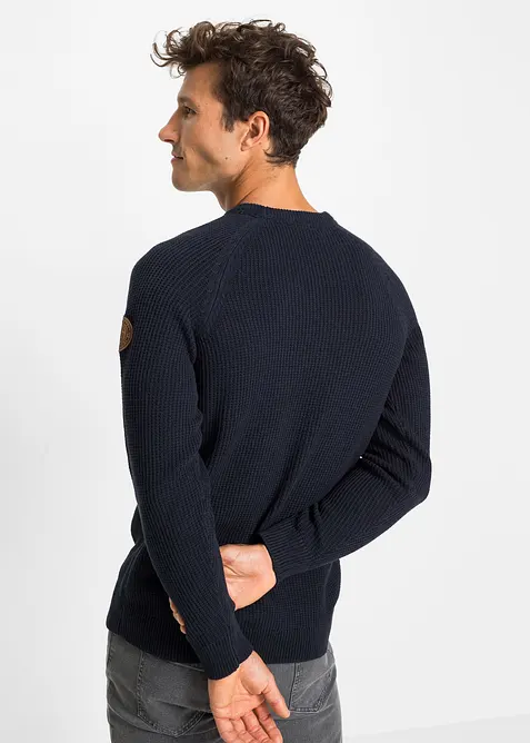 Maglione in filato grosso con cotone riciclato, bonprix