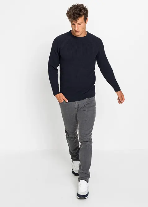 Maglione in filato grosso con cotone riciclato, bonprix