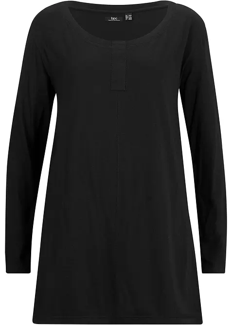 Maglia a maniche lunghe in misto cotone e viscosa, bonprix
