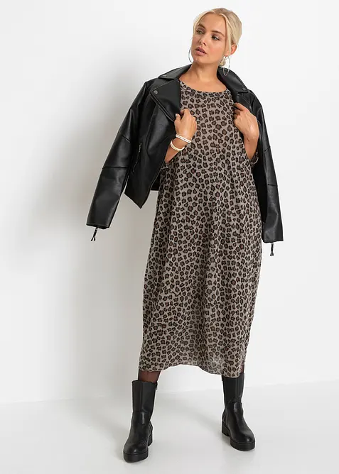 Abito a palloncino in maglina, bonprix