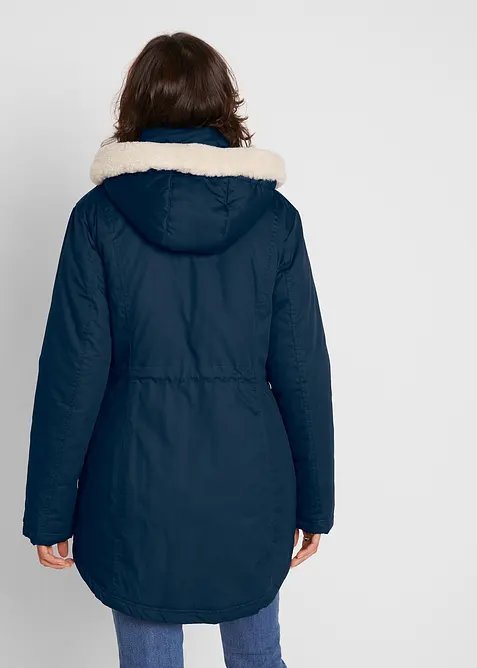 Parka imbottito con pelliccia sintetica, bonprix