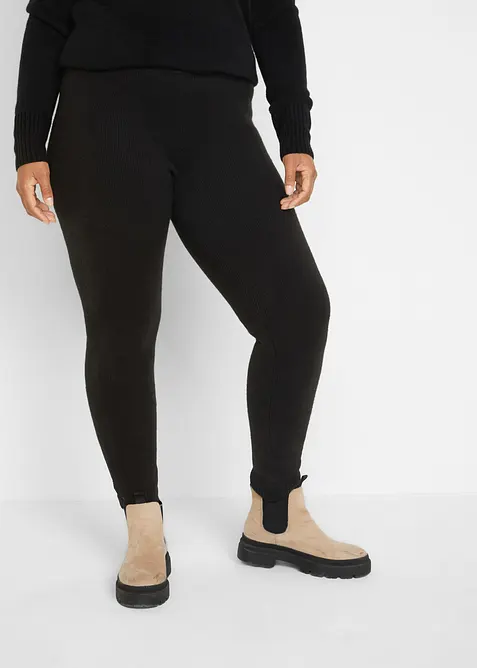 Leggings termici con cinta a costine, bonprix
