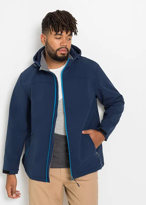 Softshell con cappuccio, bonprix