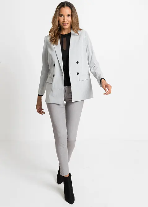 Maglia a maniche lunghe in misto viscosa morbido, bonprix