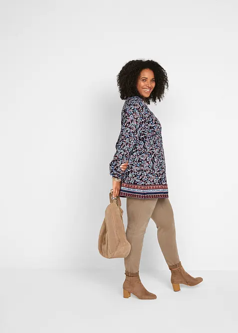 Maglia stile tunica in misto cotone e viscosa, bonprix