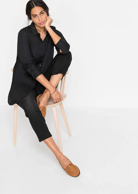 Camicetta lunga in pura viscosa, bonprix