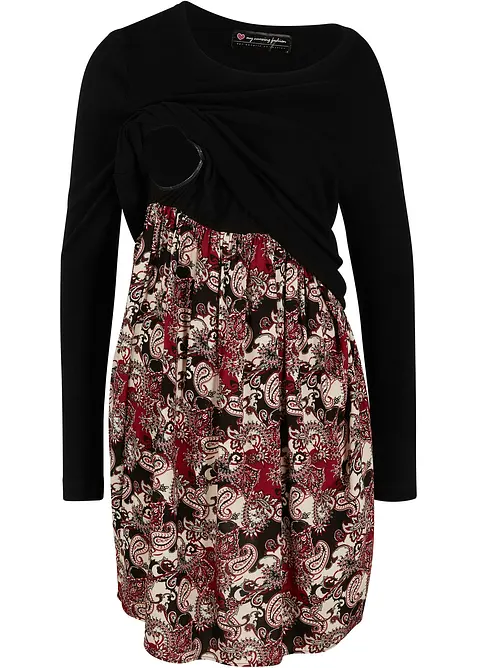 Abito in maglia pr&eacute;maman / da allattamento 2 in 1, bonprix