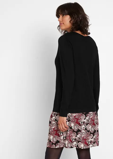 Abito in maglia pr&eacute;maman / da allattamento 2 in 1, bonprix