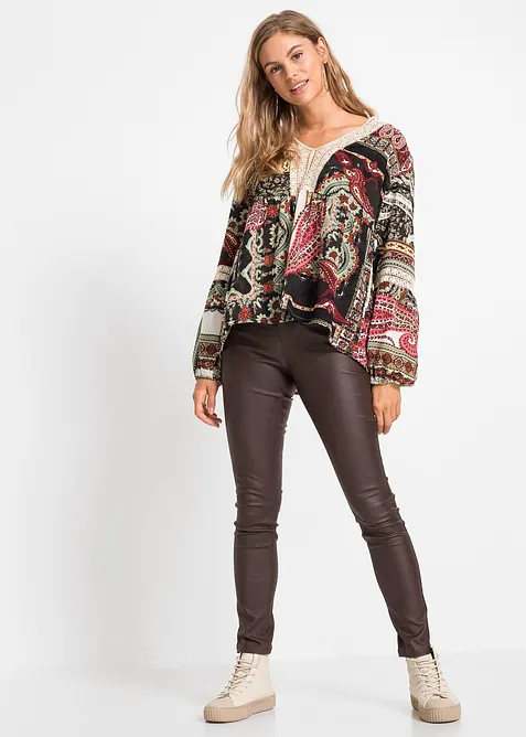 Pantaloni elasticizzati in misto viscosa, bonprix