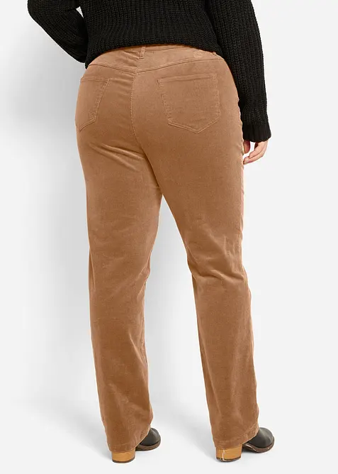 Pantaloni di velluto a coste elasticizzati, bonprix