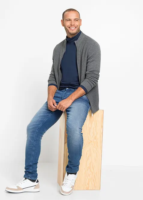 Cardigan in filato fine di puro cotone, bonprix