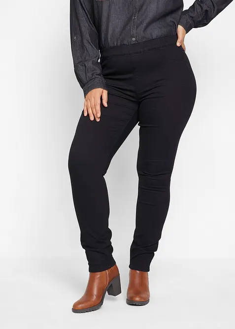 Jeggings termici, vita media, bonprix