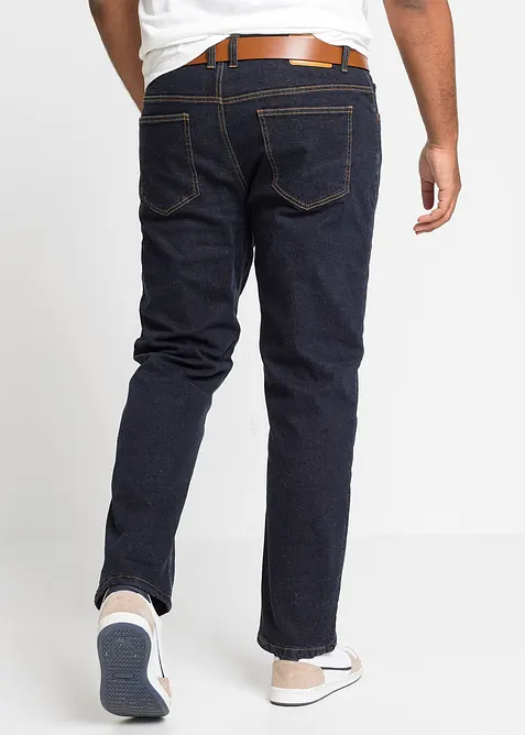 Jeans termici elasticizzati con fodera calda in pile, classic fit, bonprix
