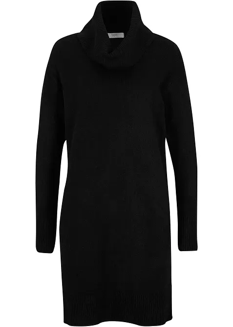 Abito in maglia oversize a collo alto, bonprix