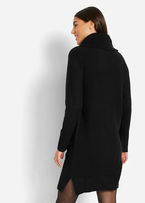 Abito in maglia oversize a collo alto, bonprix