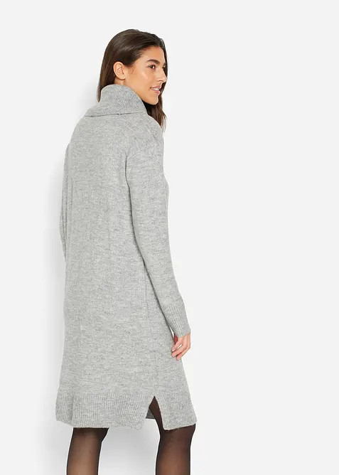Abito in maglia oversize a collo alto, bonprix