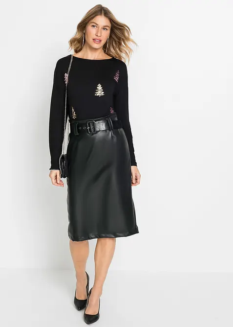 Maglia in misto viscosa fluente, bonprix