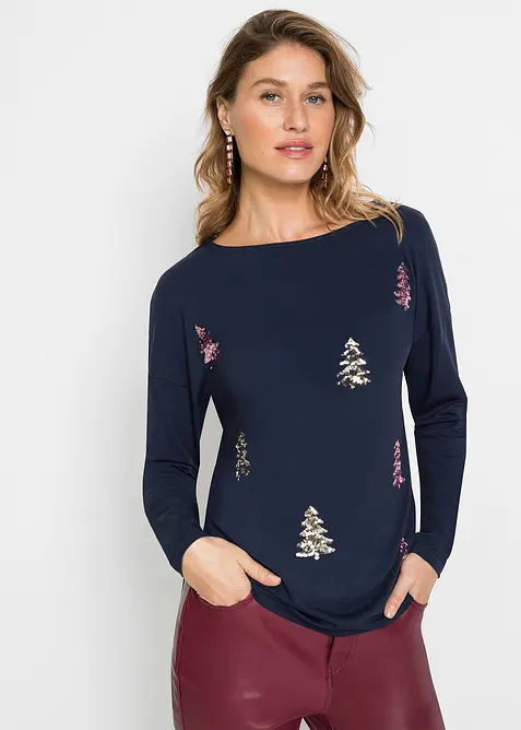 Maglia in misto viscosa fluente, bonprix