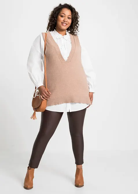 Pantaloni elasticizzati in misto viscosa, bonprix