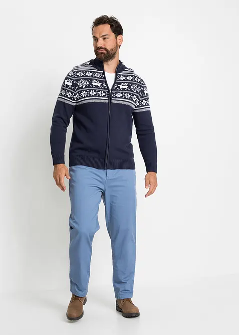 Cardigan norvegese in puro cotone delicato sulla pelle, bonprix