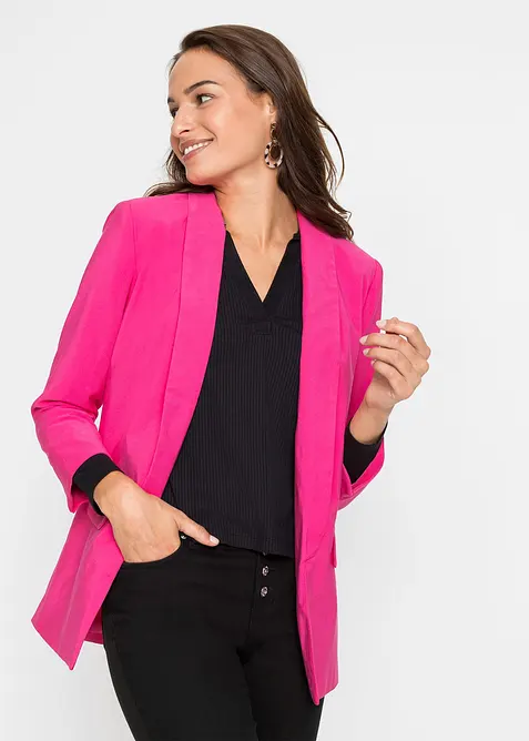Blazer lungo in misto viscosa, bonprix