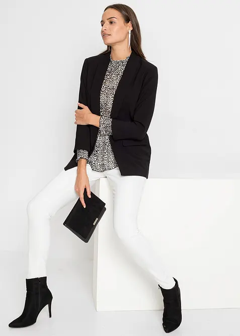 Blazer lungo in misto viscosa, bonprix