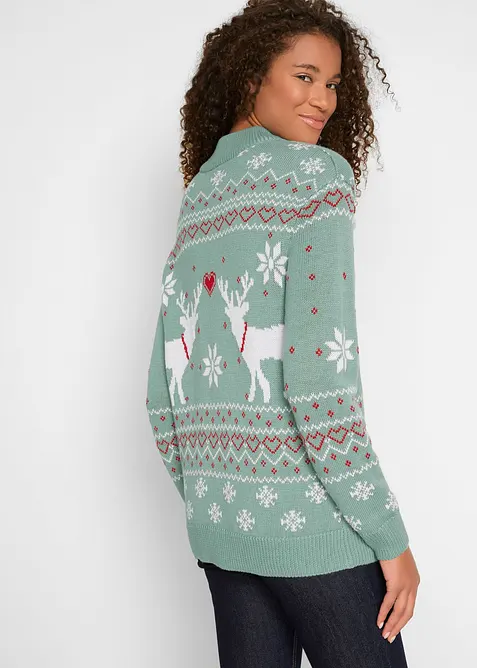 Maglione norvegese a collo alto, bonprix