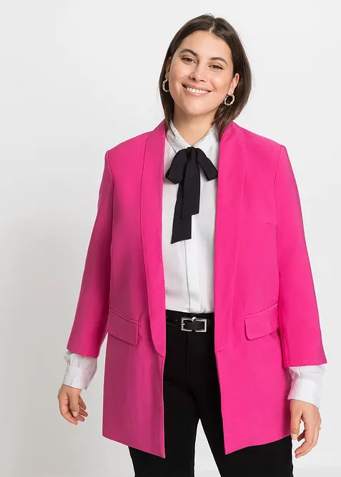 Blazer lungo in misto viscosa, bonprix