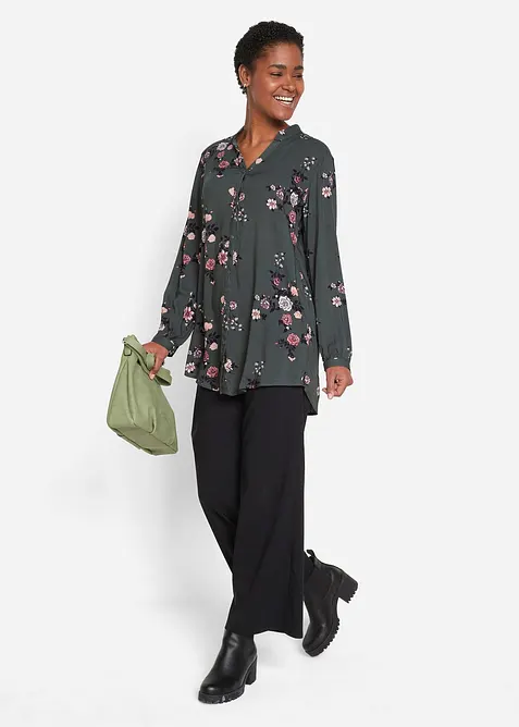 Camicetta lunga in viscosa fluente, bonprix