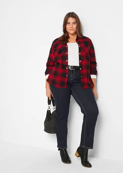 Camicia a quadri in puro cotone, bonprix