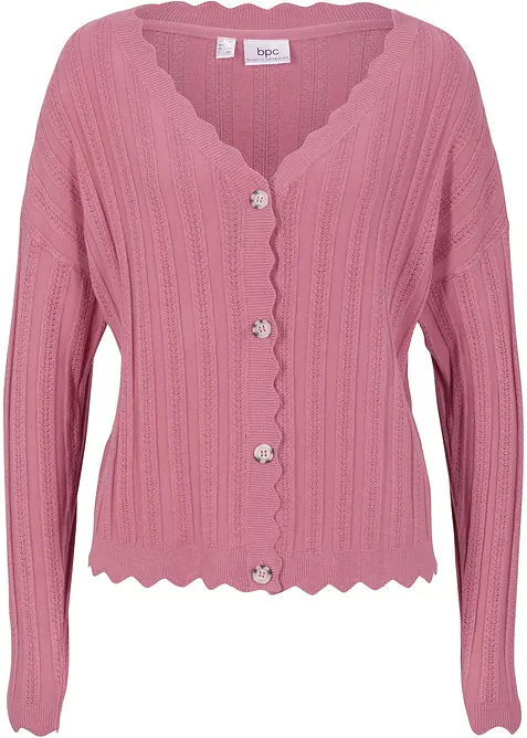 Cardigan cropped traforato, bonprix