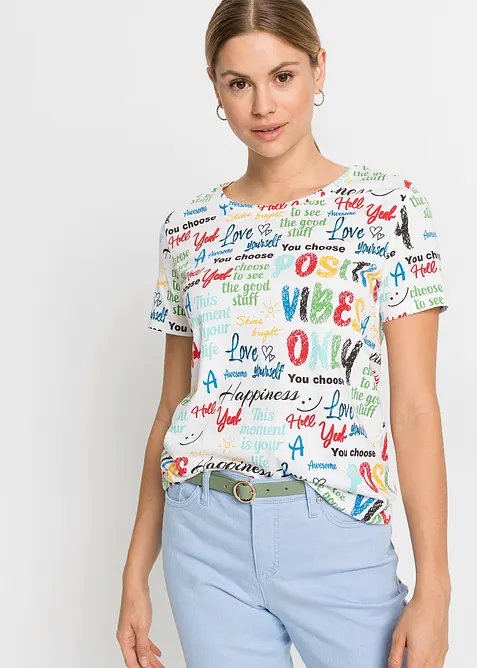 T-shirt in misto viscosa morbido, bonprix