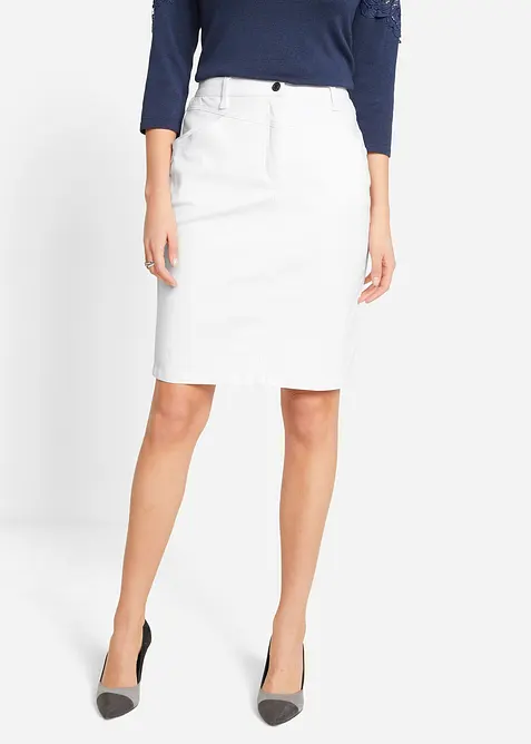 Gonna di jeans elasticizzata, bonprix