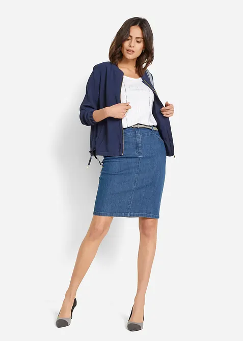 Gonna di jeans elasticizzata, bonprix